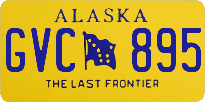 AK license plate GVC895