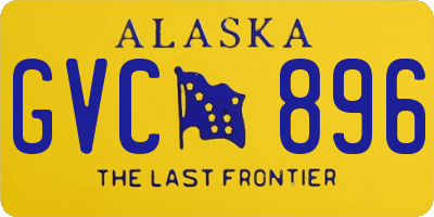 AK license plate GVC896