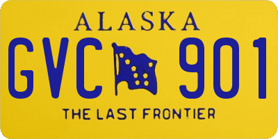 AK license plate GVC901