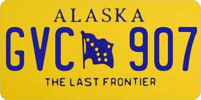 AK license plate GVC907