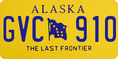AK license plate GVC910