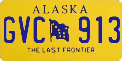 AK license plate GVC913