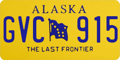 AK license plate GVC915