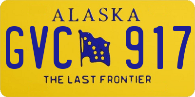 AK license plate GVC917