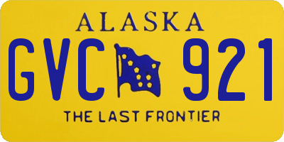 AK license plate GVC921