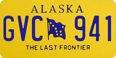 AK license plate GVC941