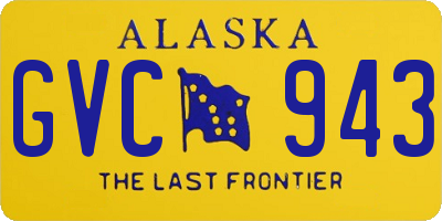 AK license plate GVC943