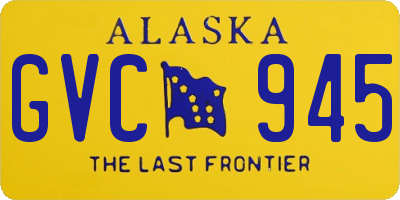 AK license plate GVC945