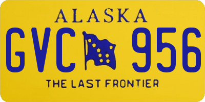 AK license plate GVC956