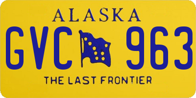 AK license plate GVC963