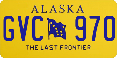 AK license plate GVC970