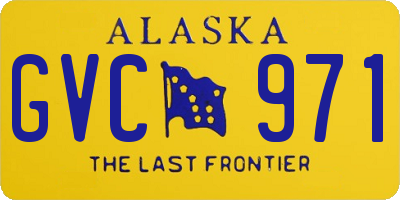 AK license plate GVC971