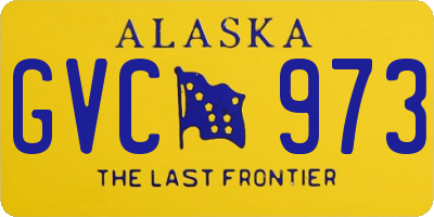 AK license plate GVC973