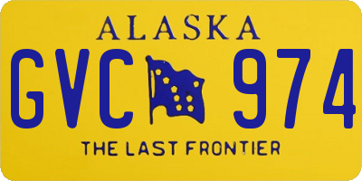 AK license plate GVC974