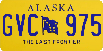 AK license plate GVC975