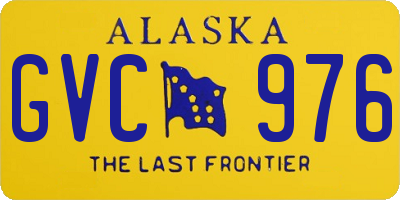 AK license plate GVC976