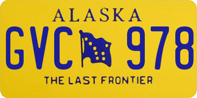 AK license plate GVC978