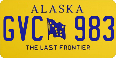 AK license plate GVC983