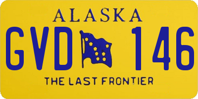 AK license plate GVD146