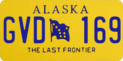 AK license plate GVD169