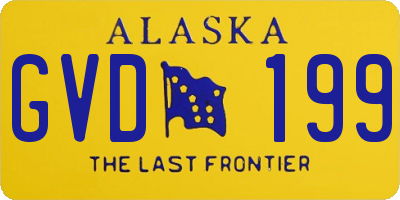 AK license plate GVD199