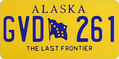 AK license plate GVD261