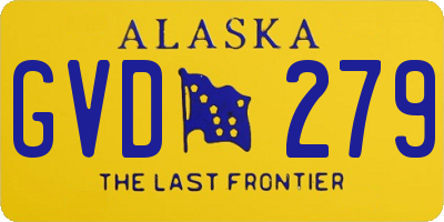 AK license plate GVD279