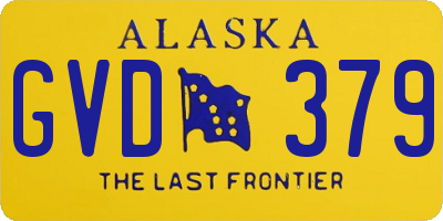 AK license plate GVD379