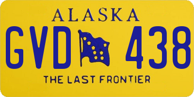 AK license plate GVD438