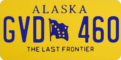 AK license plate GVD460