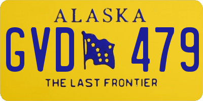 AK license plate GVD479