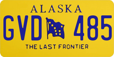 AK license plate GVD485