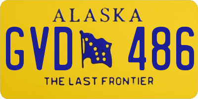 AK license plate GVD486