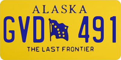 AK license plate GVD491