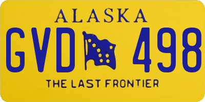 AK license plate GVD498