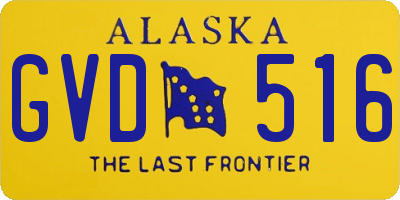 AK license plate GVD516