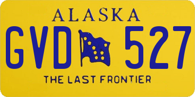 AK license plate GVD527