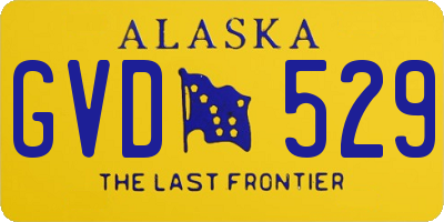 AK license plate GVD529