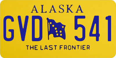 AK license plate GVD541