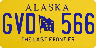 AK license plate GVD566