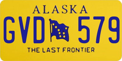 AK license plate GVD579