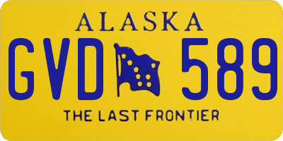 AK license plate GVD589