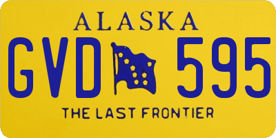 AK license plate GVD595