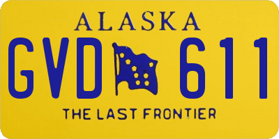 AK license plate GVD611