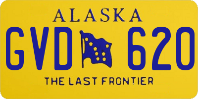 AK license plate GVD620