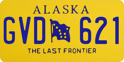 AK license plate GVD621