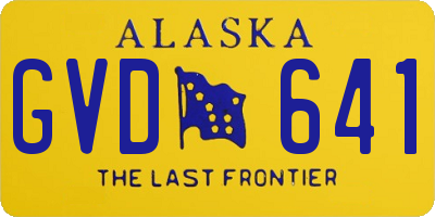 AK license plate GVD641