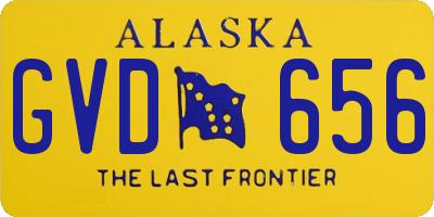 AK license plate GVD656