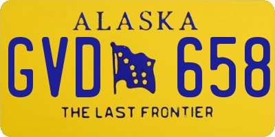 AK license plate GVD658