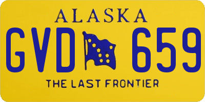 AK license plate GVD659